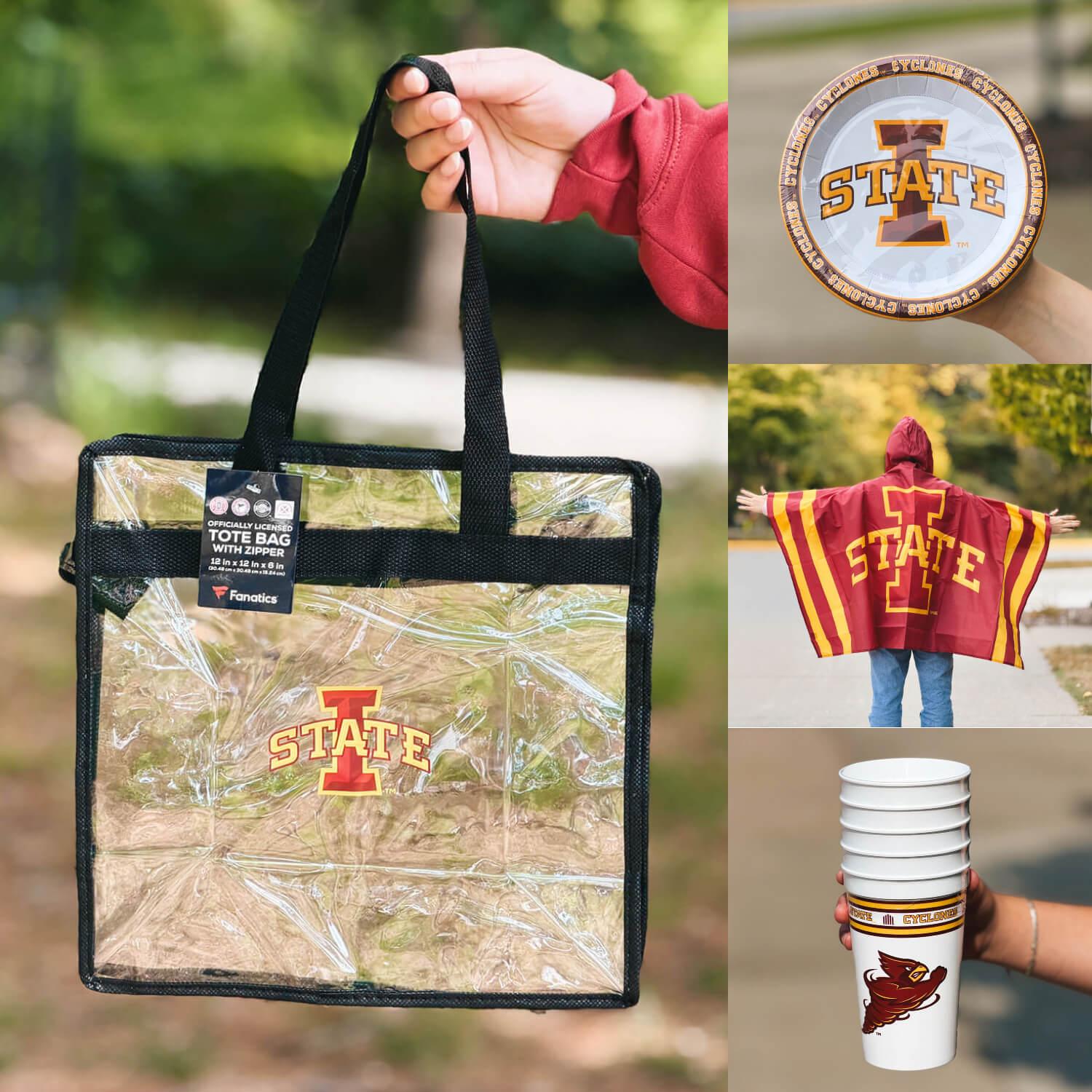 A collage showing select IOwa State Football Gifts